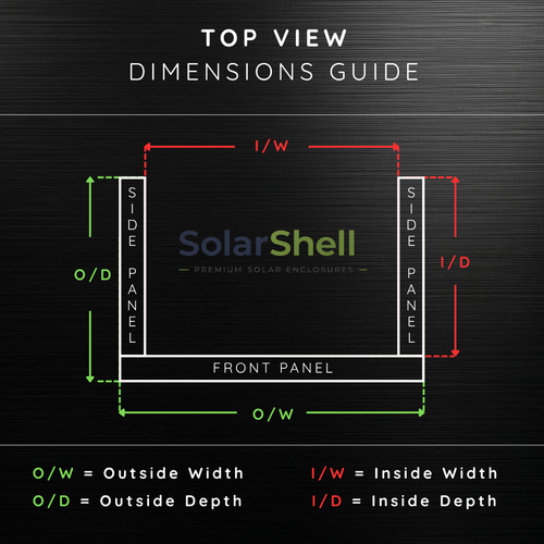 SolarShell Slim 1.8 - Free-standing/No Doors